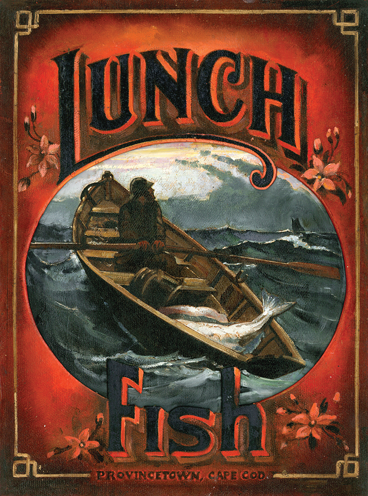 Lunch Fish, oil/panel 16inX12in N/A