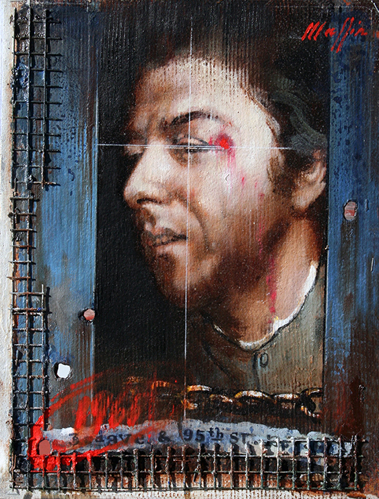 Midnight Cowboy, oil on canvas 16inX12in